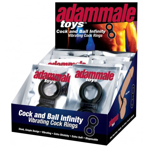 Эрекционное кольцо Adam Male Toys Cock & Ball Infinity P.O.P.
