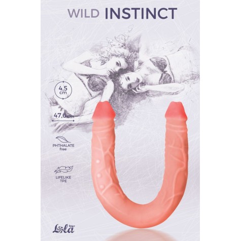 Двусторонний фаллоимитатор Wild Instinct - 47,6 см.