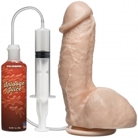 Фаллоимитатор с имитацией семяизвержения The Amazing Squirting Realistic Cock - 18,8 см.