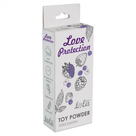 Пудра для игрушек Love Protection с ароматом лесных ягод - 15 гр.