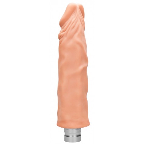 Телесный вибратор-реалистик Vibrating Dildo - 27,5 см.